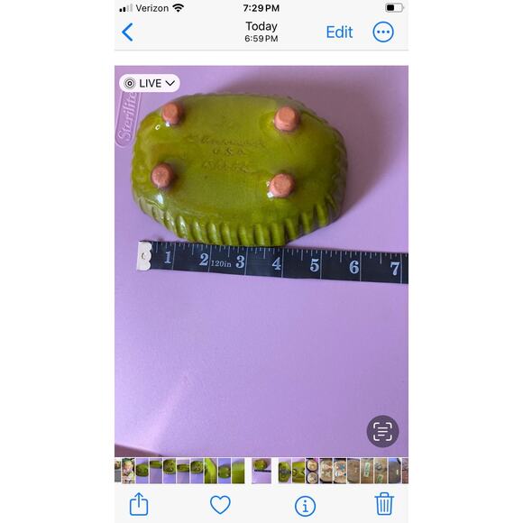 Mid Century Modern Charmouth 60's Ash Tray Trinket Dish 6"L x 4"W - Picture 12 of 12